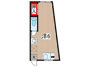 メゾンタガ石橋の物件間取画像